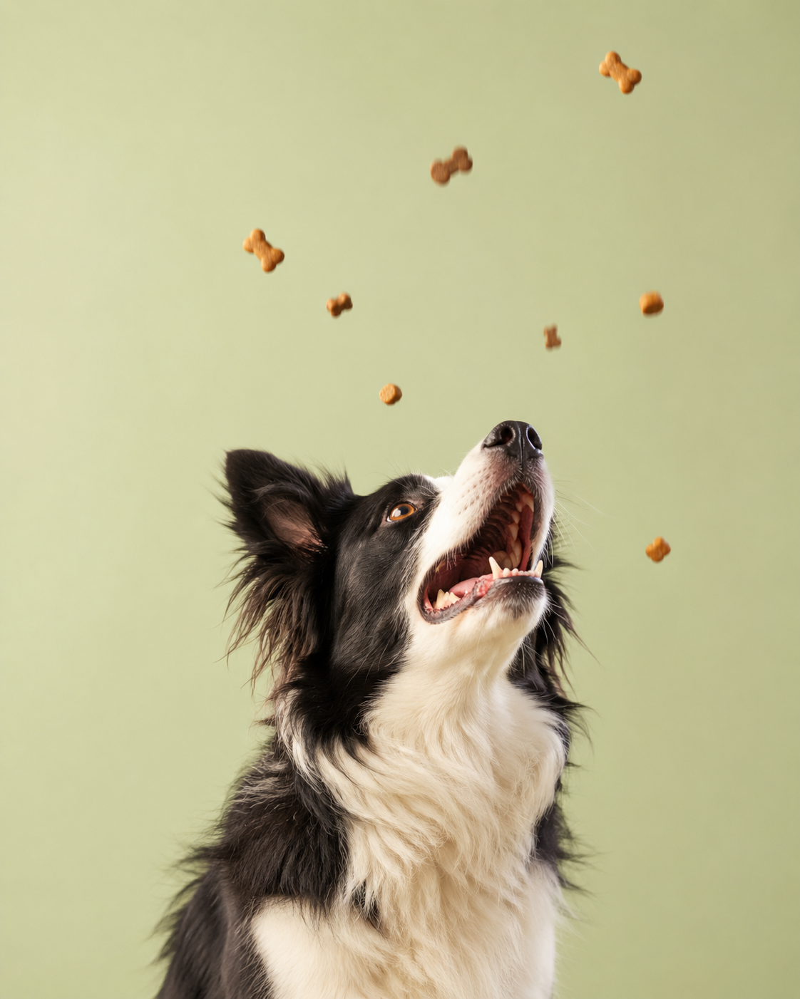 Happy dog ready for Bug and Bark insect-powered treats